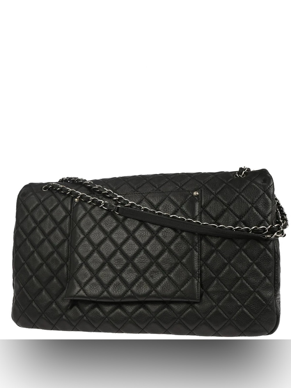 CHANEL Calfskin Quilted XXL Travel Flap Bag in Black - Picture 14 of 15
